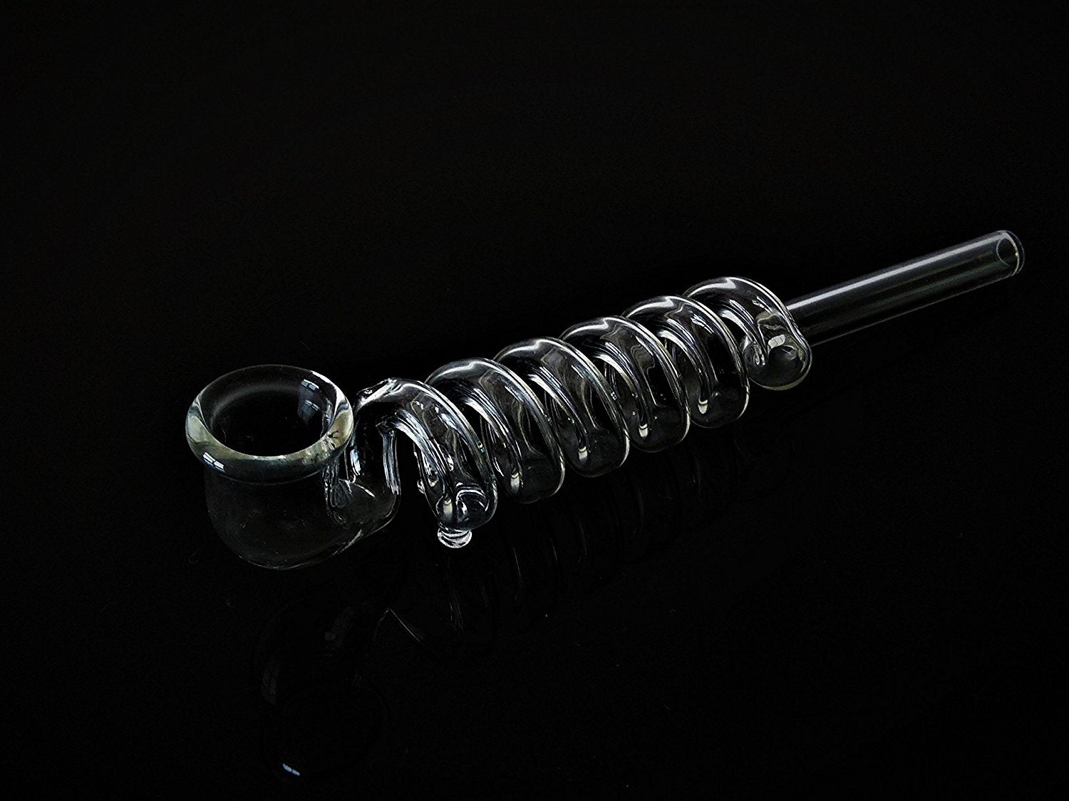 Handmade 6 Ringed Glass Smoking Pipe - Outontrip