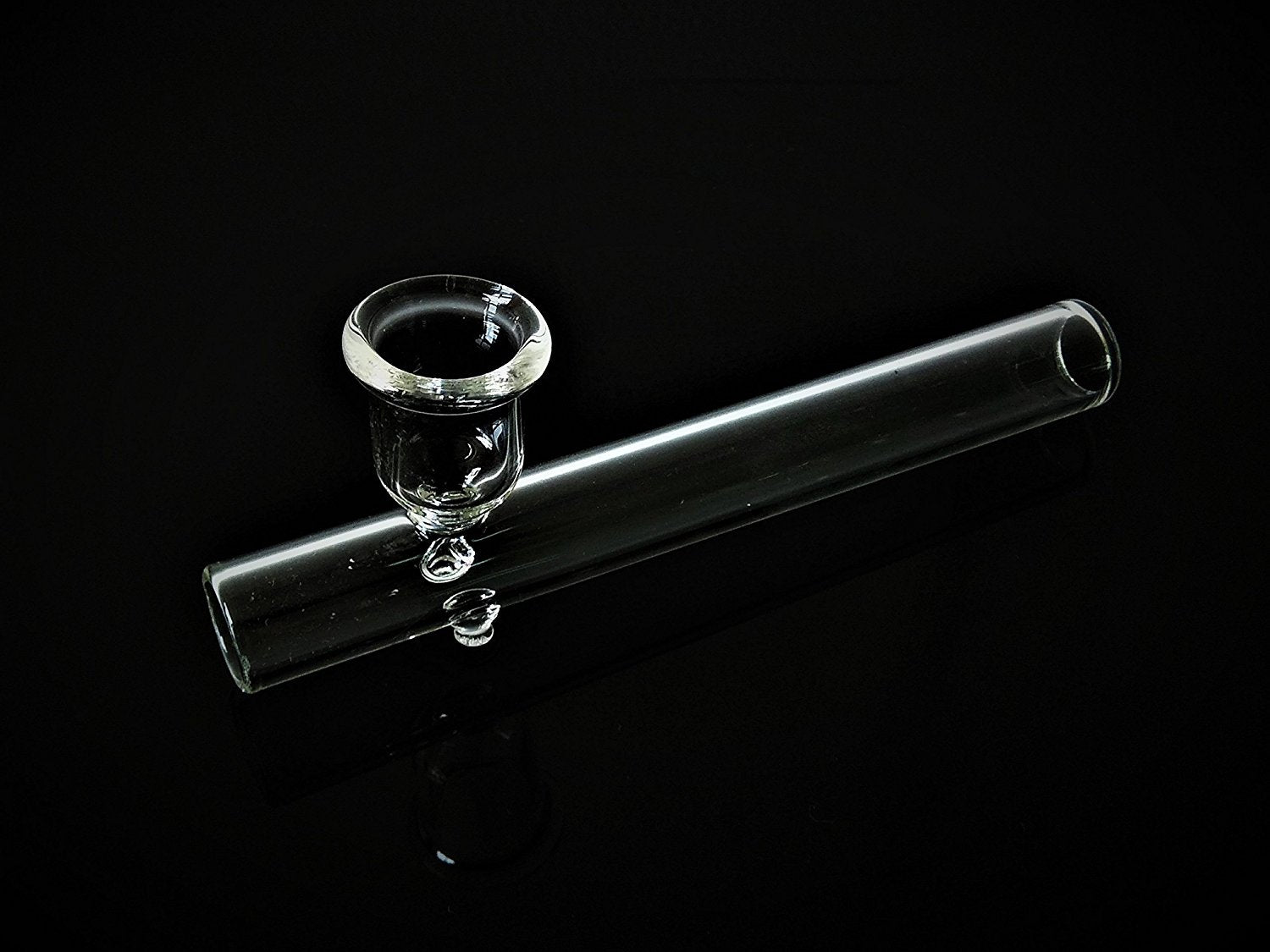 Handmade 5 Inch Clear Glass Smoking Pipe - Outontrip