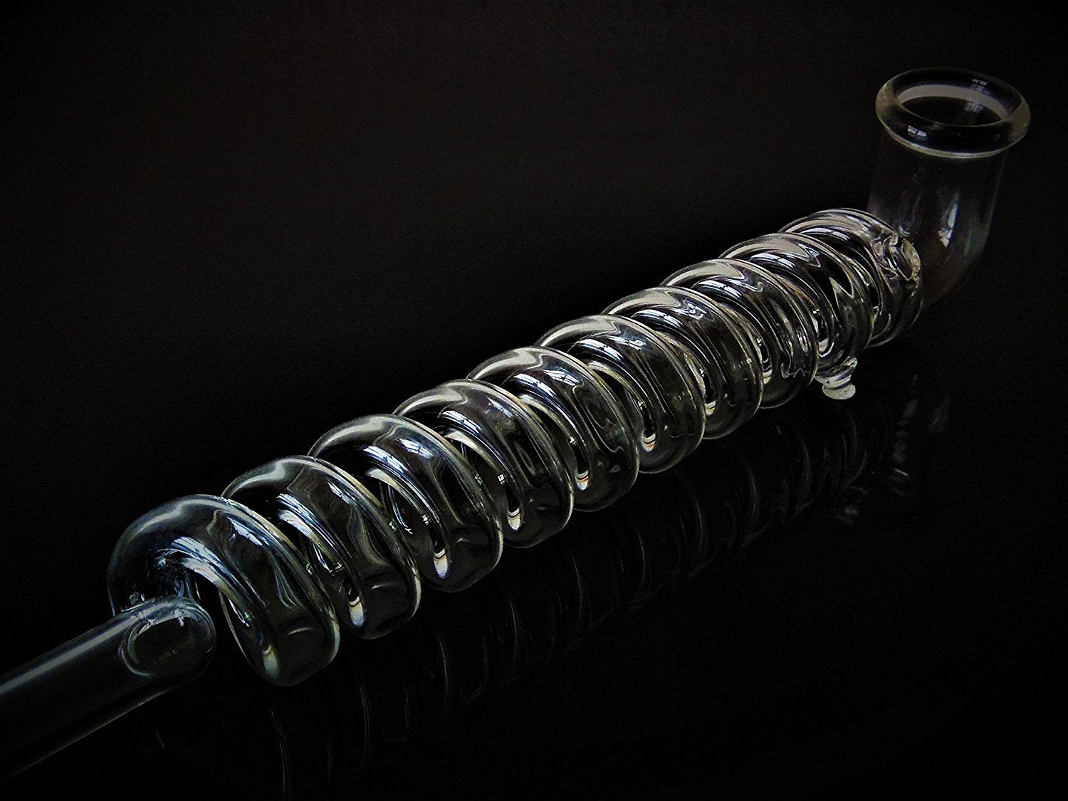 Handmade 10 Ringed Glass Smoking Pipe - Outontrip