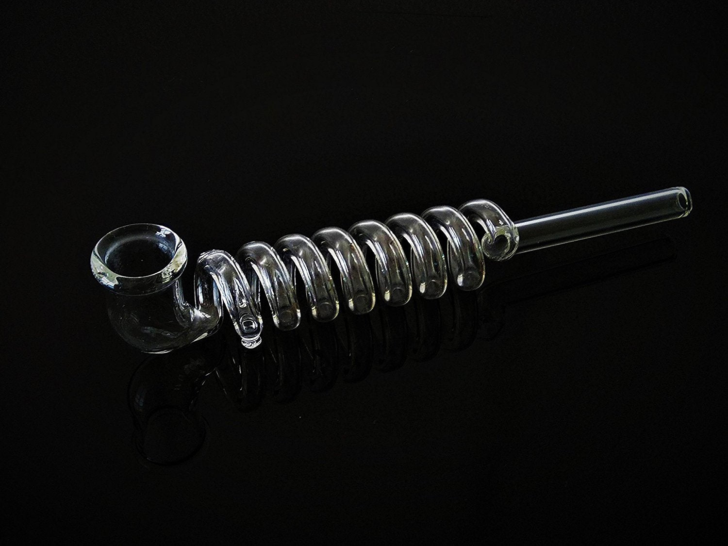 Handmade 8 Ringed Glass Smoking Pipe - Outontrip