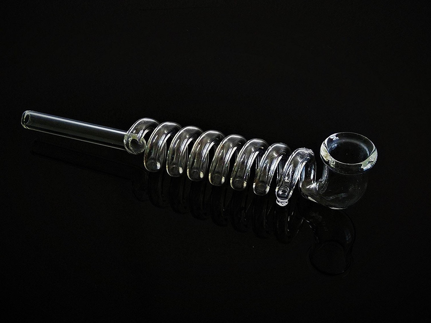 Handmade 8 Ringed Glass Smoking Pipe - Outontrip