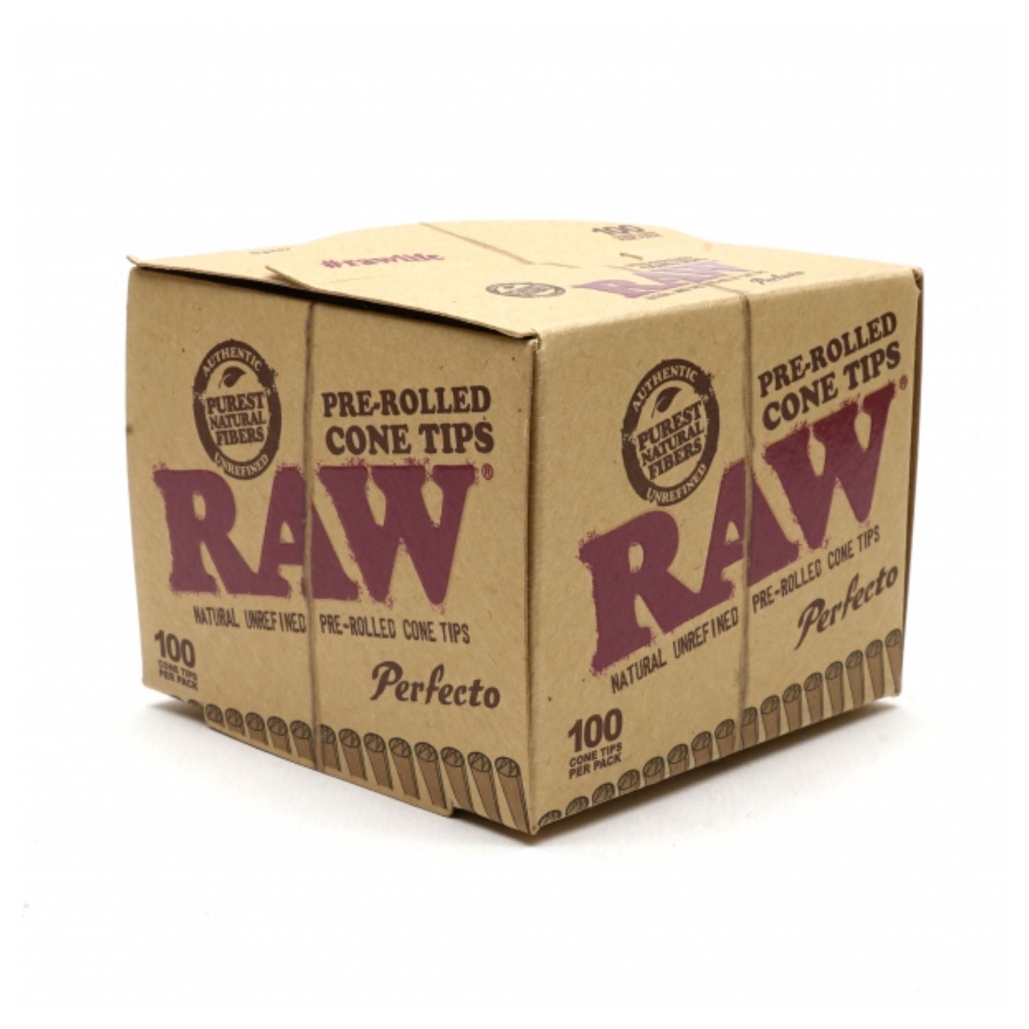 RAW Pre-rolled Perfecto Cone Filter Tips - 100 Tips