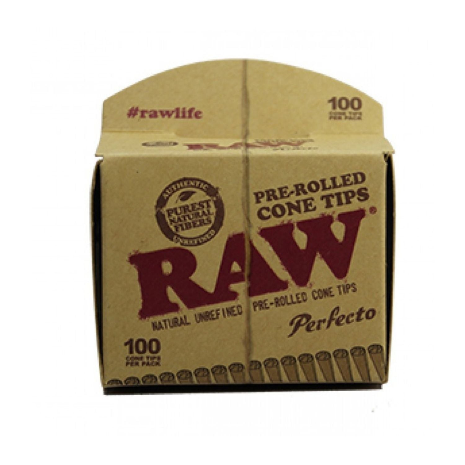 RAW Pre-rolled Perfecto Cone Filter Tips - 100 Tips