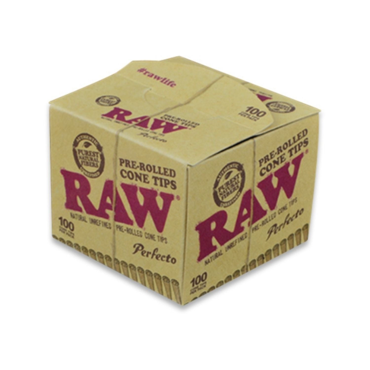 RAW Pre-rolled Perfecto Cone Filter Tips - 100 Tips