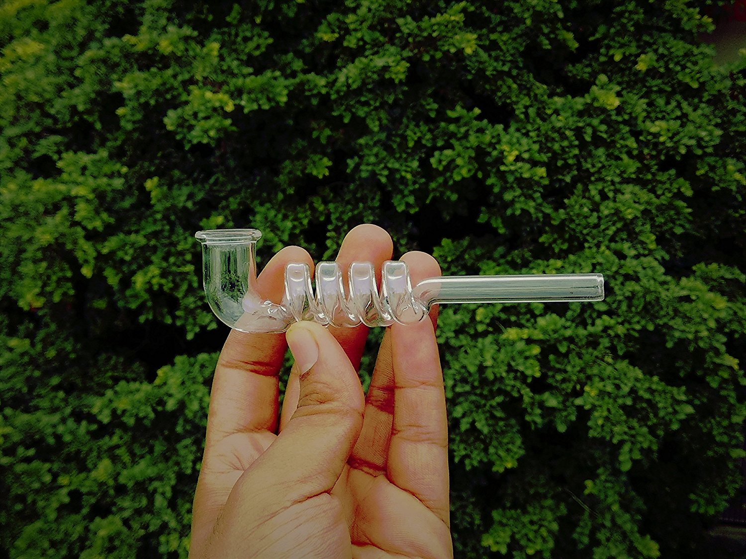 Handmade 4 Ringed Glass Smoking Pipe - Outontrip