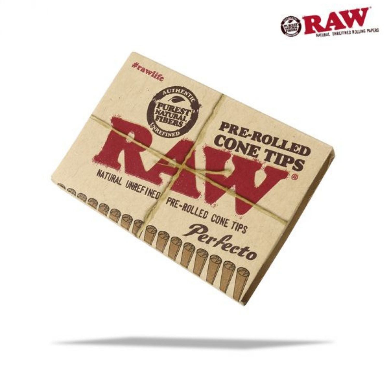 RAW Pre-rolled Perfecto Cone Filter Tips - 21 Tips
