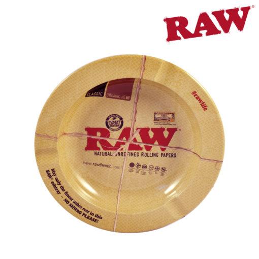 Raw Round 5.5-Inch Metal Small Ash Tray - Outontrip