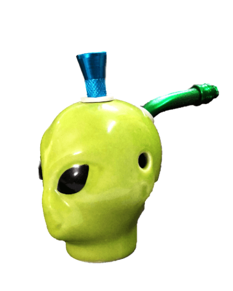 4.5 Inch Alien Assorted Ceramic Bong