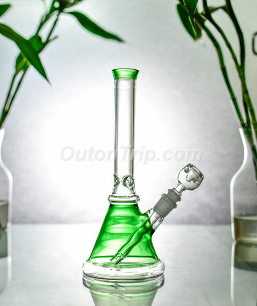 10 Inch Coloured Scientific Beaker Bong with Ice Catcher