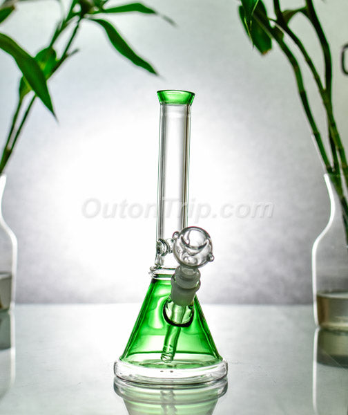 10 Inch Coloured Scientific Beaker Bong with Ice Catcher