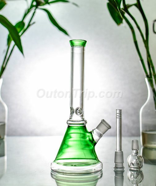 10 Inch Coloured Scientific Beaker Bong with Ice Catcher