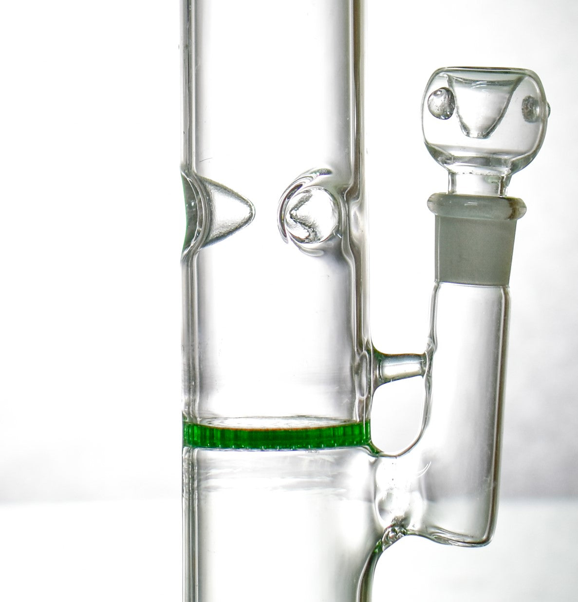 14 Inch Straight Tube Assorted Colors Bong with Ice Catcher and Honeycomb Percolator (Discontinued)