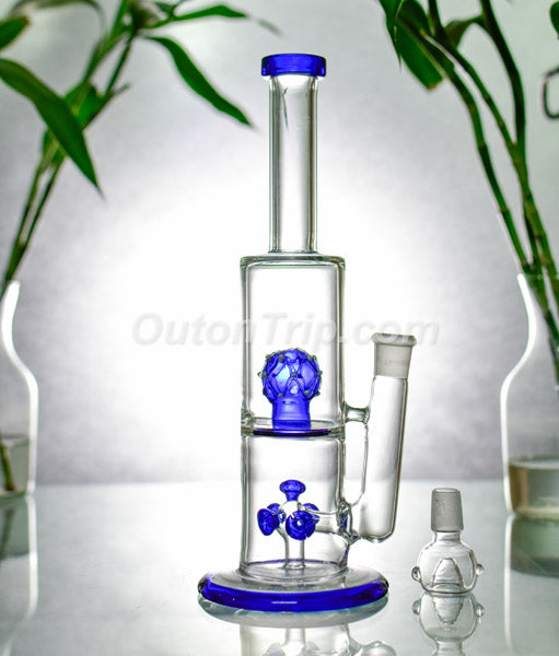 14 inch Can Assorted Colors Bong with Crystal Ball Percolator (Discontinued)