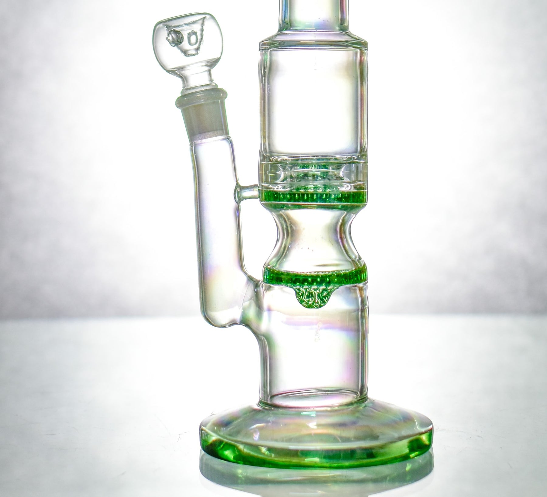 14 Inch Can Assorted Colors Bong with Double Honeycomb Percolator