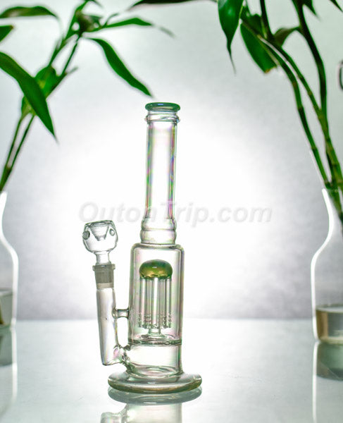 10 Inch Can Assorted Colors Bong with Tree Percolator (Discontinued)