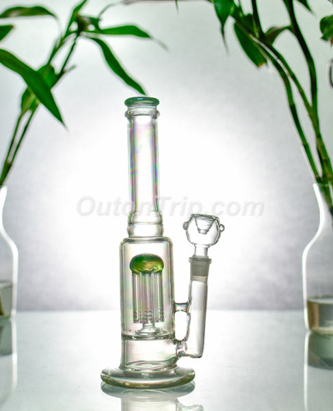 10 Inch Can Assorted Colors Bong with Tree Percolator (Discontinued)