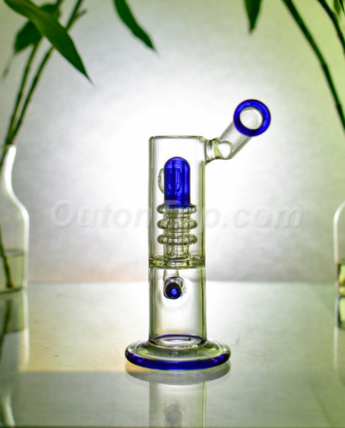 8 Inch Assorted Colors Upright Bubbler with UFO and Inline Percolator (Discontinued)