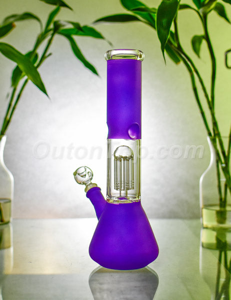 12 Inch Conical Assorted Colors Bong with Tree Percolator and Ice Catcher (Discontinued)