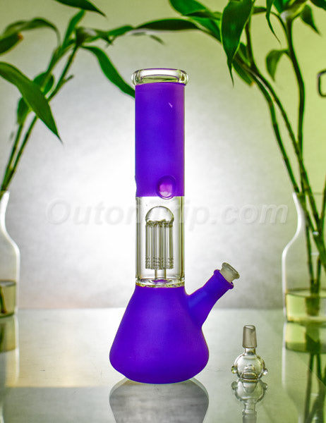 12 Inch Conical Assorted Colors Bong with Tree Percolator and Ice Catcher (Discontinued)