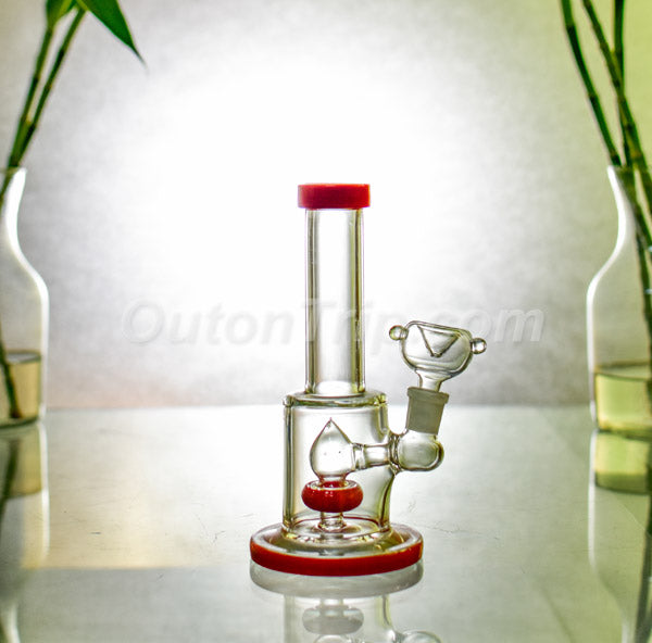 7 Inch Nano Can Beaker Glass Assorted Colors Bong with Showerhead Percolator (Discontinued)