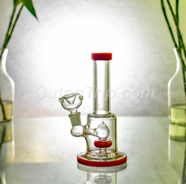 7 Inch Nano Can Beaker Glass Assorted Colors Bong with Showerhead Percolator (Discontinued)