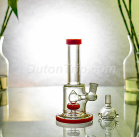 7 Inch Nano Can Beaker Glass Assorted Colors Bong with Showerhead Percolator (Discontinued)