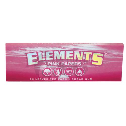 ELEMENTS PINK ROLLING PAPER 1 1/4 - 50 LEAVES