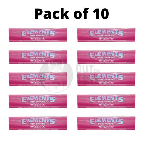 ELEMENTS PINK ROLLING PAPERS KING SIZE SLIM