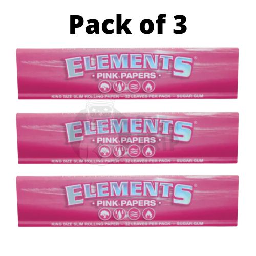 ELEMENTS PINK ROLLING PAPERS KING SIZE SLIM