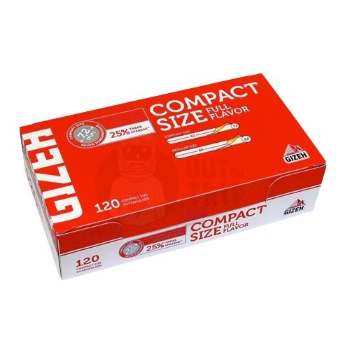 GIZEH COMPACT SLIM FILTER CIGARETTE TUBES - ( PACK OF 120)