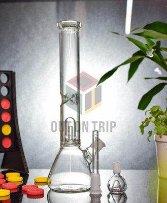 12 Inch Glass Bong with Ice Catcher & Inset Percolator