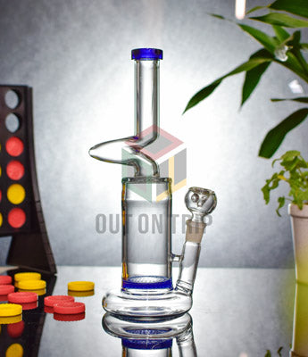 10 Inch Assorted Color Bong Beaker with Honeycomb Percolator