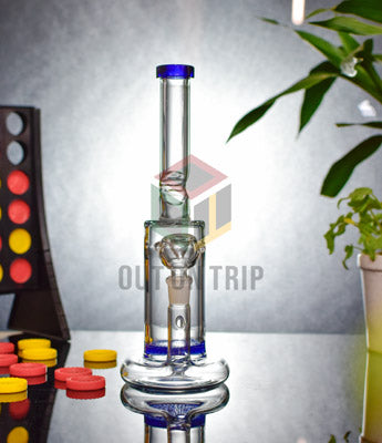 10 Inch Assorted Color Bong Beaker with Honeycomb Percolator