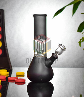 OutonTrip Black Glass Ice Bong 8 inch