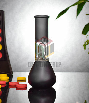 OutonTrip Black Glass Ice Bong 8 inch