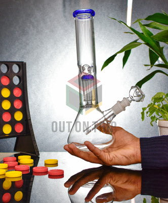 12 Inch Conical Assorted Colors Bong with Ice Catcher & Tree Percolator