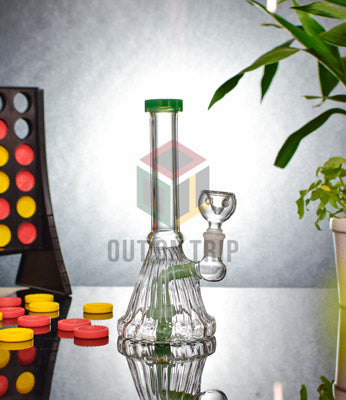 8 Inch Slit Percolator Assorted Colors Bong