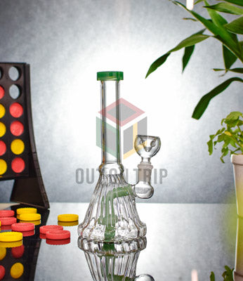 8 Inch Slit Percolator Assorted Colors Bong