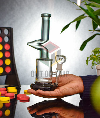 10 Inch Assorted Color Bong with Honeycomb Percolator (Discontinued)