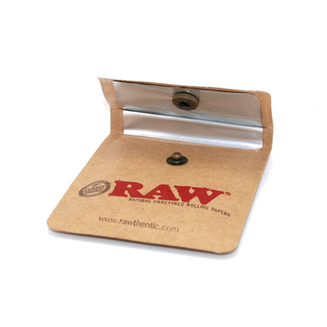 RAW Pocket Ashtray Tobacco Pouch Snap button close - Outontrip