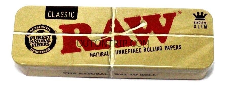 RAW TIN CONE CADDY PREROLLED KING SIZE CONES CONTAINER - Outontrip