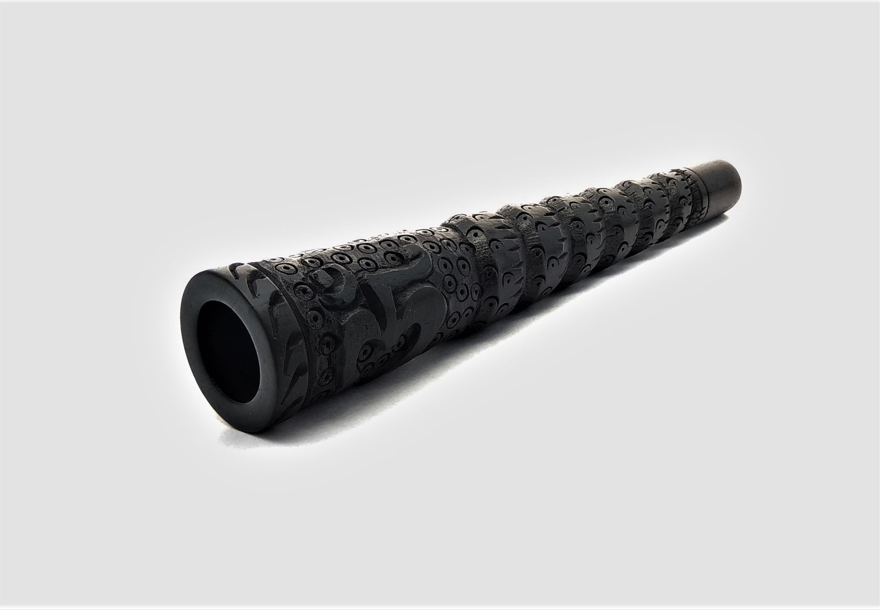 Ebony 6 inch Wood Chillum Kaa in the Jungle - Outontrip