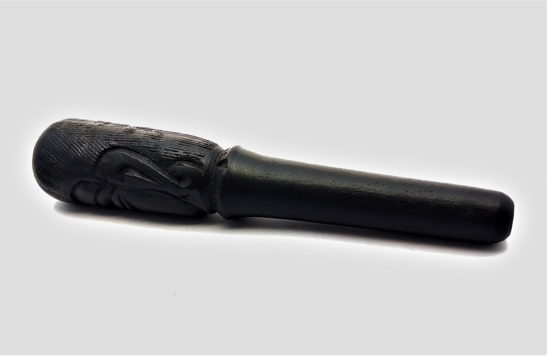 Ebony 6 inch Wood Chillum Buddha in Peace - Outontrip