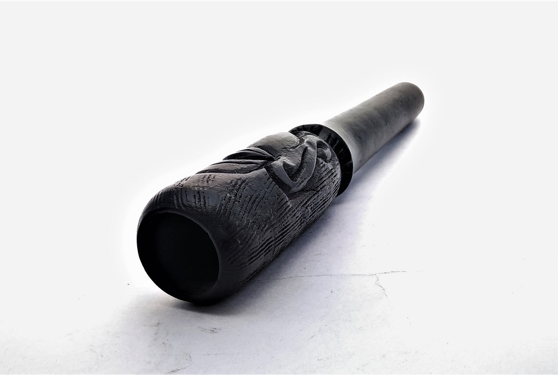 Ebony 6 inch Wood Chillum Buddha in Peace - Outontrip