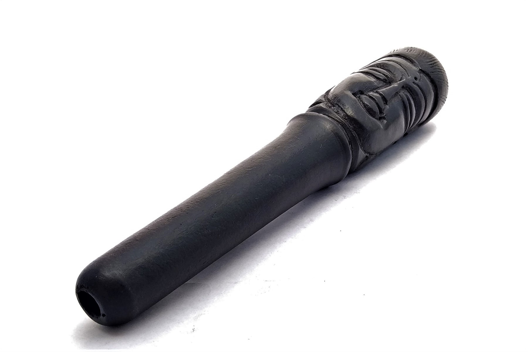 Ebony 6 inch Wood Chillum Buddha in Peace - Outontrip