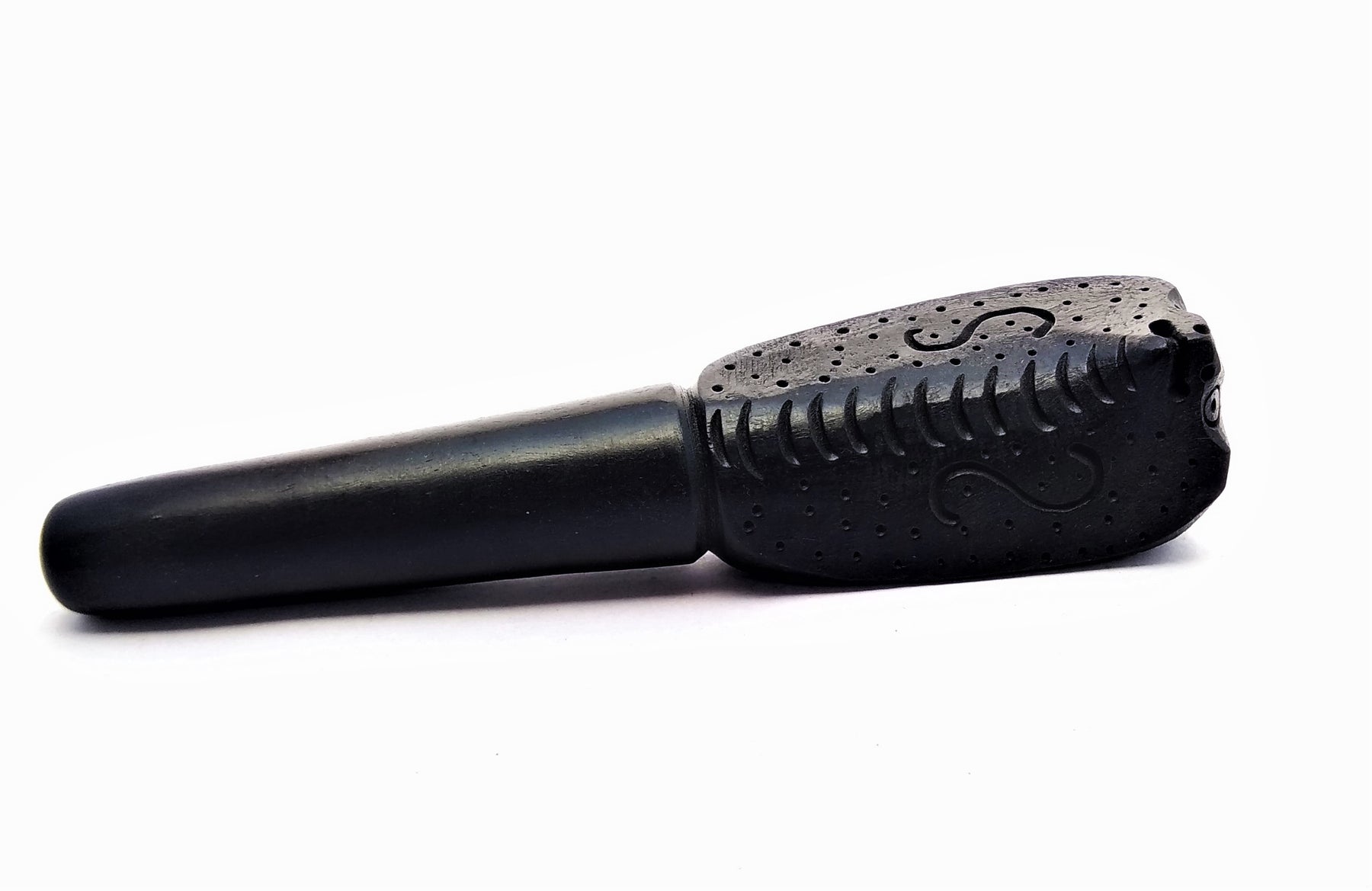 Ebony 6 inch Wood Chillum King Cobra - Outontrip