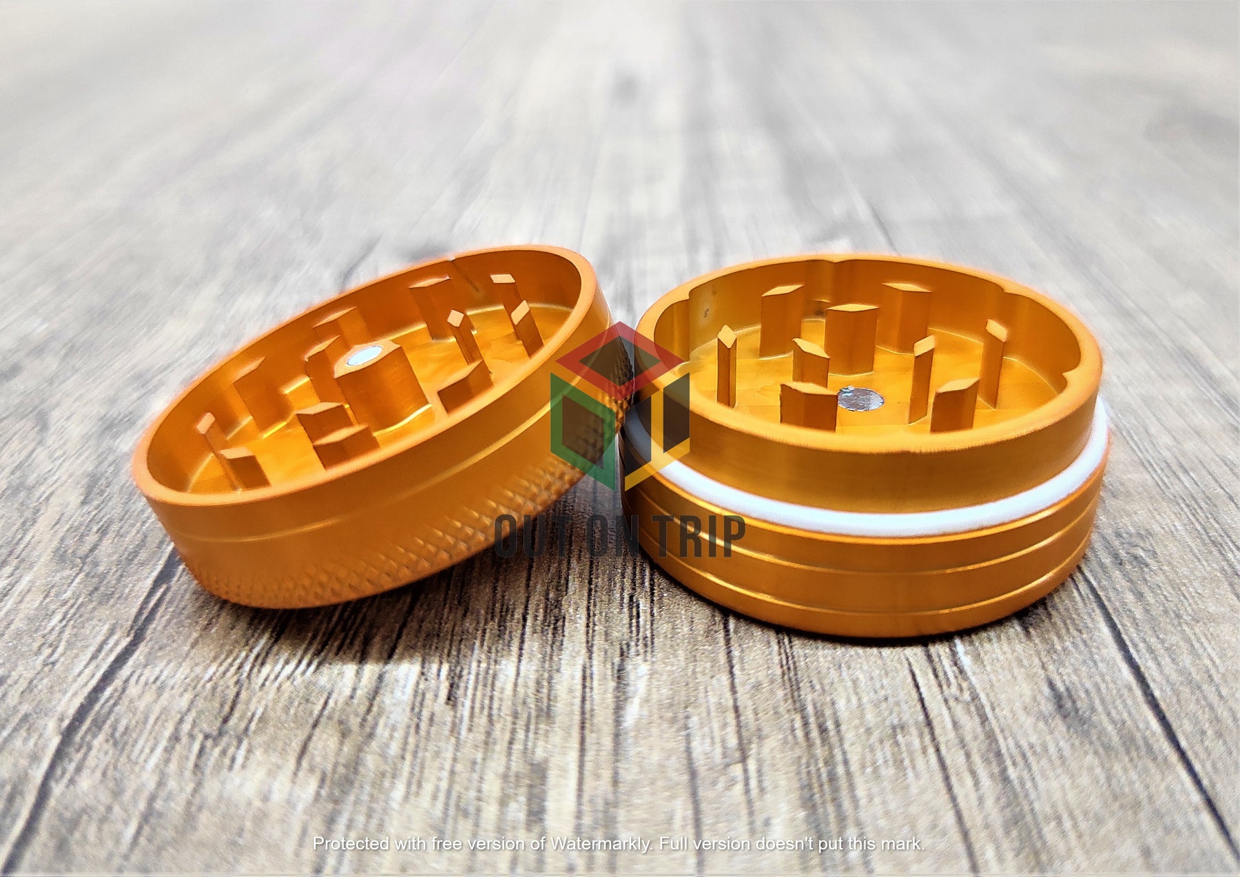 CNC Classic Aluminium Large Herb Crusher - 40MM