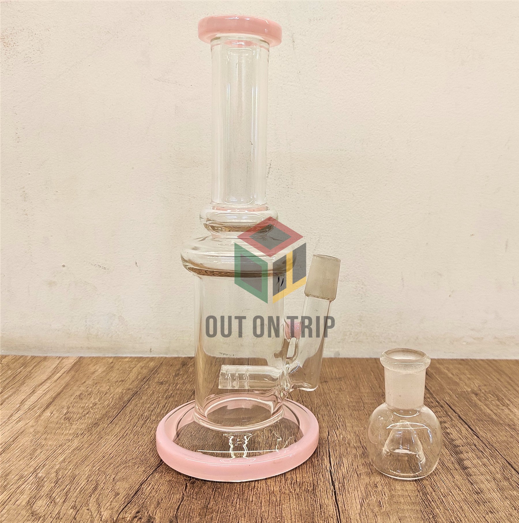 9 Inch Assorted Colors Bong with Inline Percolator