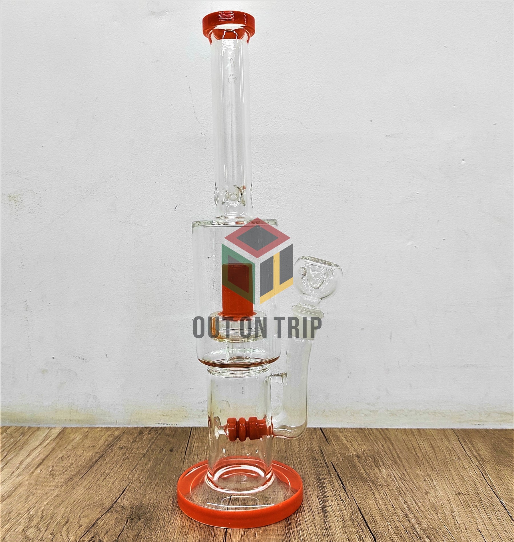 16 Inch Ice Catcher Assorted Colors Bong with UFO and Inline Percolator (Discontinued)