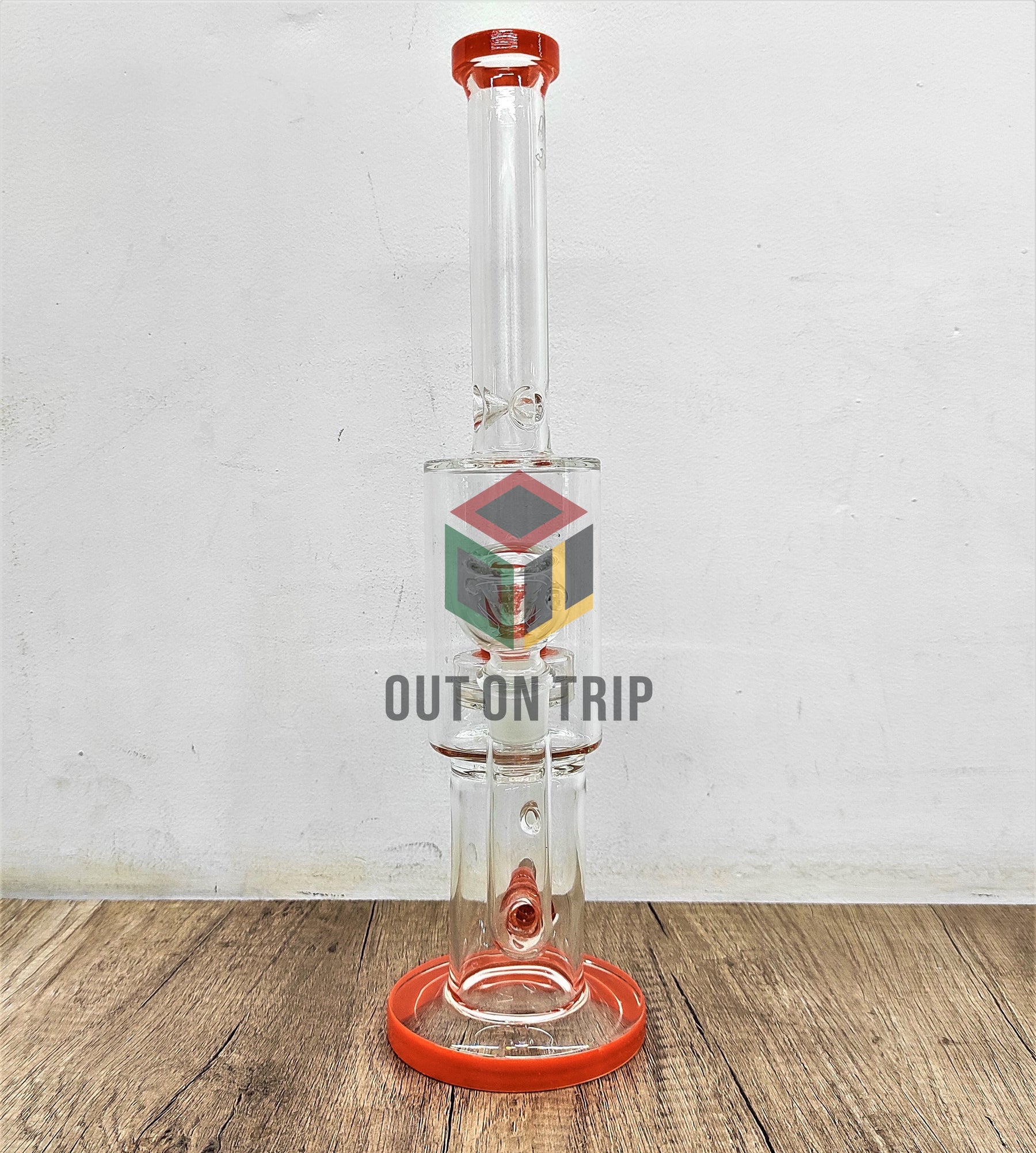 16 Inch Ice Catcher Assorted Colors Bong with UFO and Inline Percolator (Discontinued)